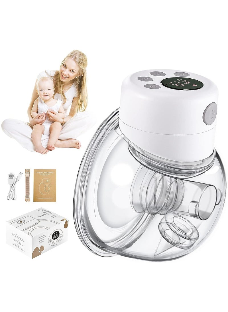 S12 Wearable Hands-Free Electric Portable Cordless Breast Pump (LCD Display) 2 Modes and 9 Levels Low Noise, 24mm Flange - Image 1